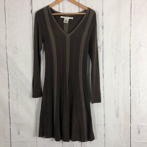 Max Studio Brown Midi Sweater Dress M